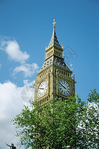 大本钟，伦敦，英国背景图片