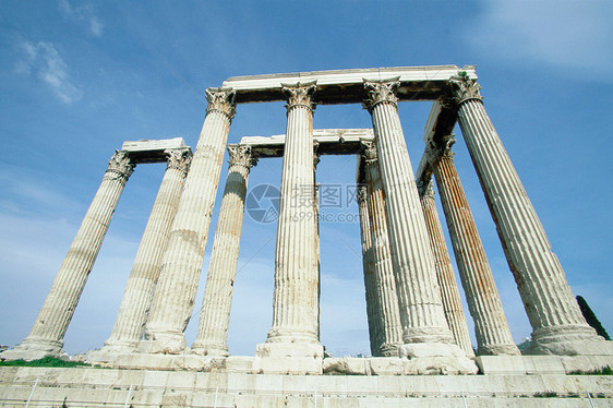 希腊雅典奥林匹亚宙斯神庙图片
