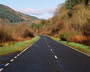 穿越乡村的道路图片