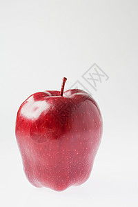 一个红苹果图片