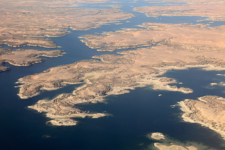 纳赛尔湖鸟瞰图片