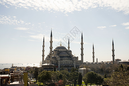 伊斯坦布尔蓝色清真寺高清图片