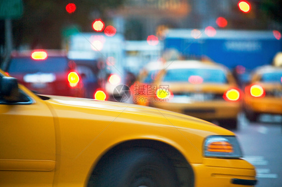 纽约黄色出租车图片