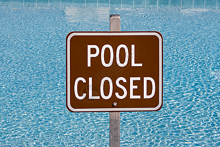 游泳池关闭标志图片
