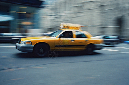 黄色出租车背景图片