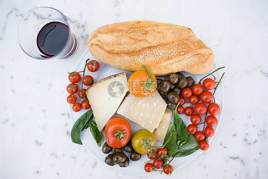 西西里食品和葡萄酒图片