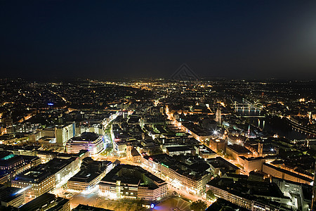 法兰克福夜景图片
