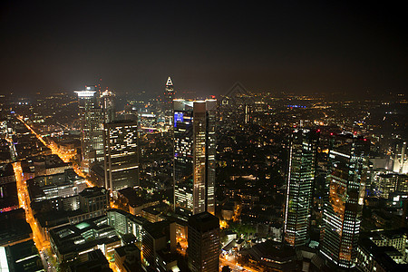 法兰克福城市夜景图片