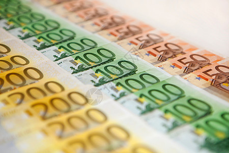 各种欧元纸币图片