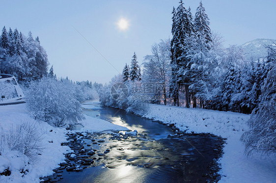 冬天的夜色图片