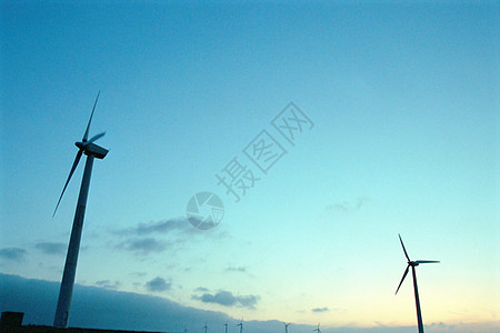 风力涡轮机背景图片