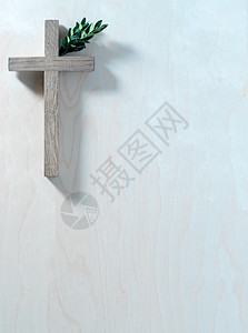 十字橄榄枝基督教婚礼高清图片
