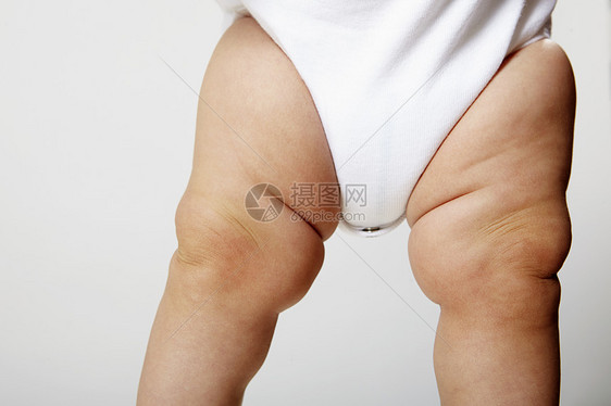 婴儿腿，中段图片