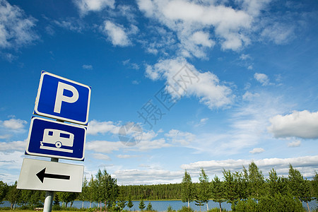 拉普兰大篷车停车标志图片