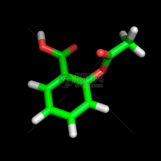 阿司匹林分子图片