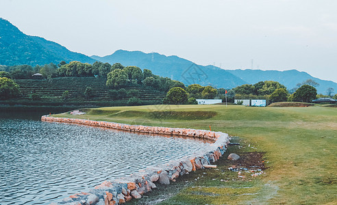 杭州市富阳区富春山居度假村高尔夫球场高清图片