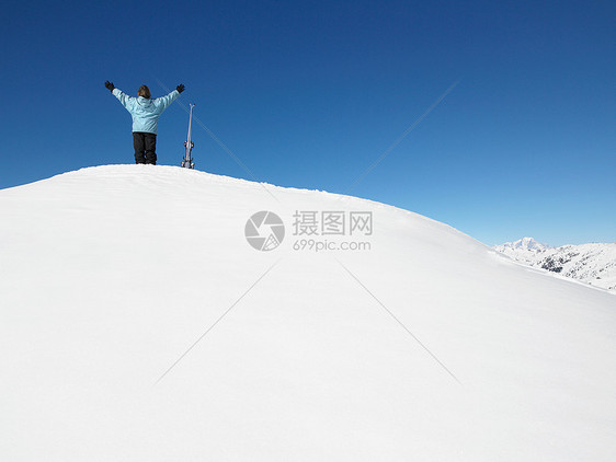 滑雪者图片