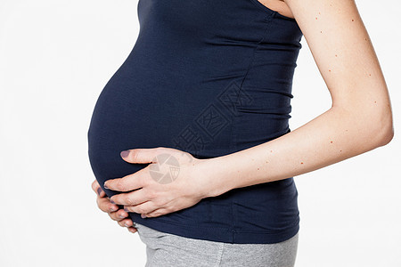 孕妇腹部特写图片