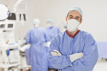 手术室的医生背景图片