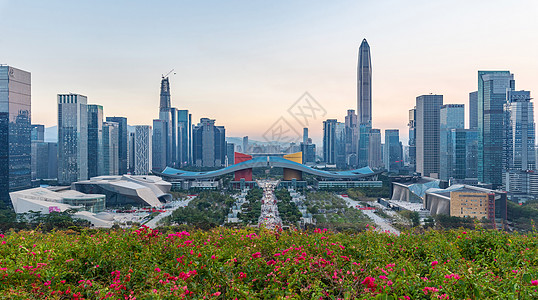 深圳平安中心深圳福田城市风光背景