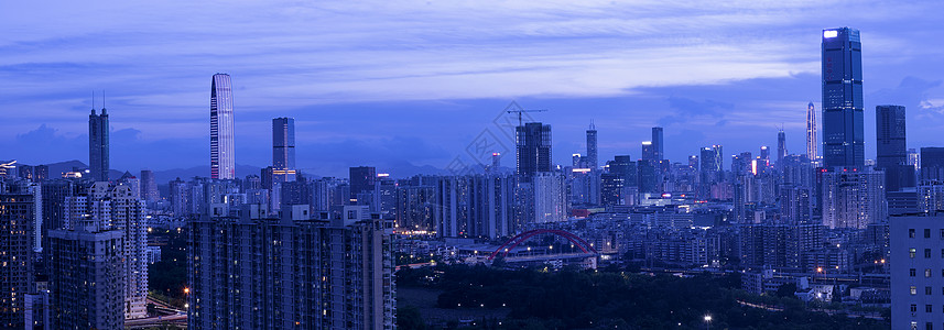 深圳罗湖夜景高清图片