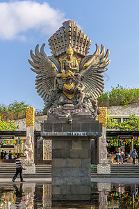 巨鹰广场巴厘岛神鹰广场雕像背景