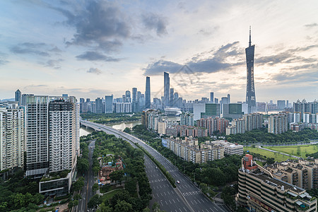 新现代广州塔背景