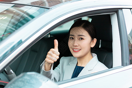 司机招募商务女性白领美女司机驾车背景