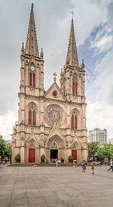 广州石室圣心大教堂背景图片