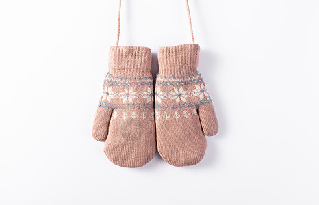 冬季保暖手套背景图片