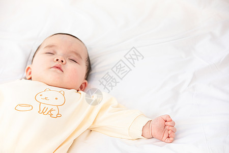 婴儿睡觉亚洲人高清图片素材