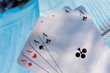 扑克牌三张A背景图片
