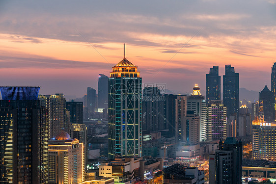 苏州高新区CBD夜景图片