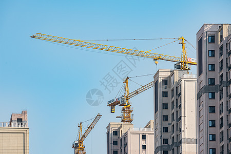 地产楼盘施工特写住宅区高清图片素材