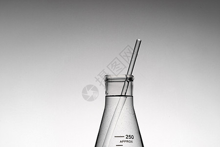 实验锥形瓶玻璃棒背景图片