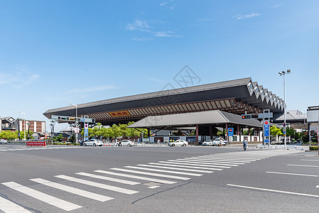 苏州火车站外观背景图片