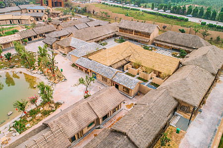 民俗博物馆陕西特色民宿主题餐厅背景