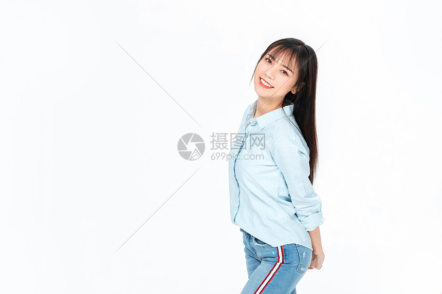 成人教育美女大学生形象图片