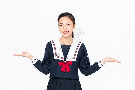 学院风大学生JK服美女形象图片