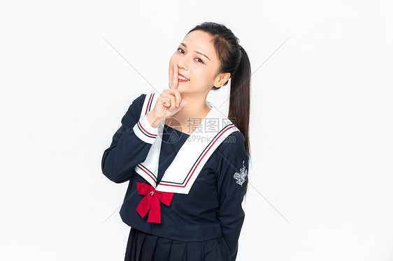 学院风大学生JK服美女形象图片