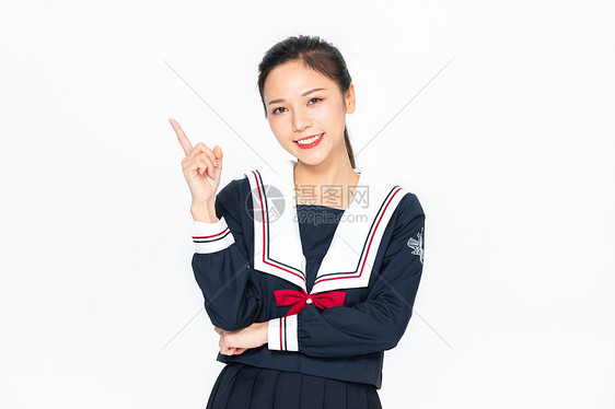 学院风大学生JK服美女形象图片