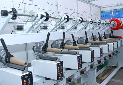 纺织行业袜业机械设备背景图片