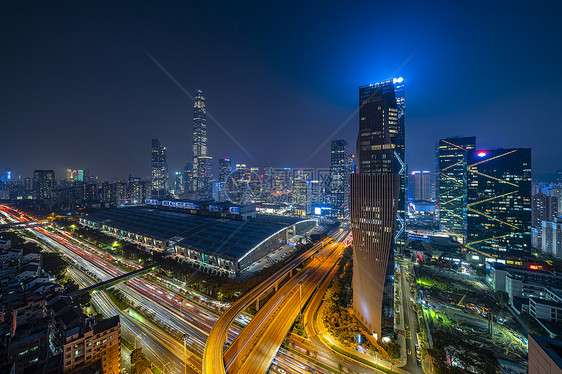 夜景深圳平安大厦图片