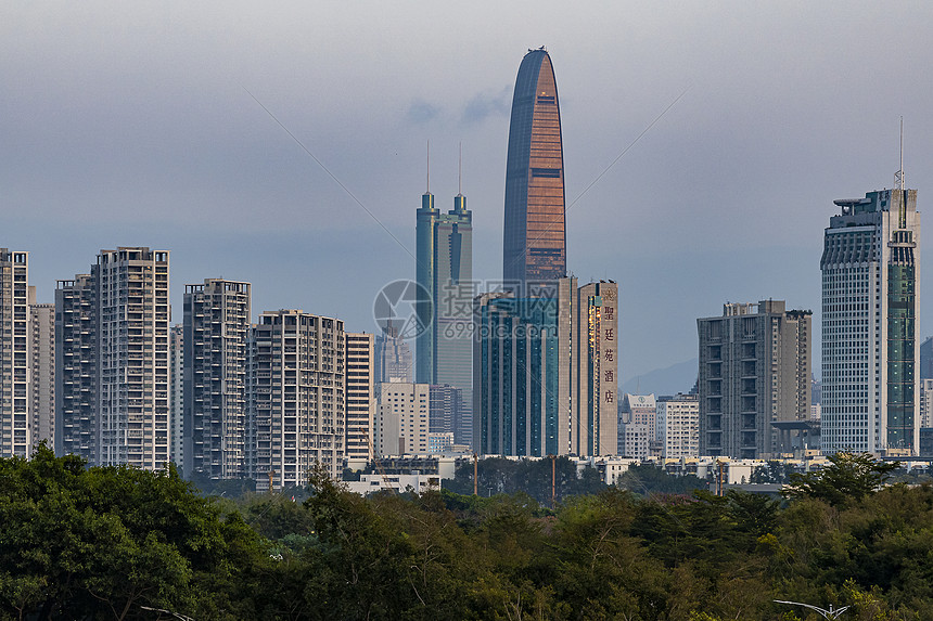 黄昏深圳建筑图片