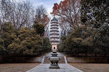 南京灵谷寺寺庙旅游景点背景图片