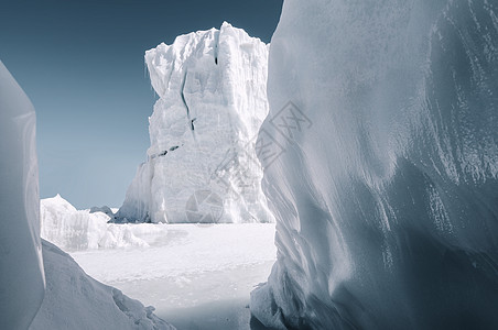 东北冰雪世界风光背景图片