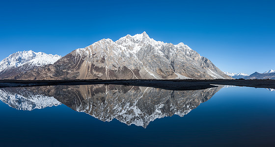 河流山川新疆雪山风光背景