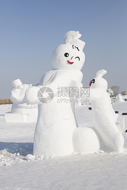  哈尔滨雪人谷图片