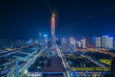 深圳平安大厦灯光秀高清图片