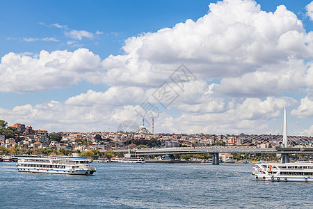 欧洲旅游名城土耳其首都伊斯坦布尔城市建筑风光图片